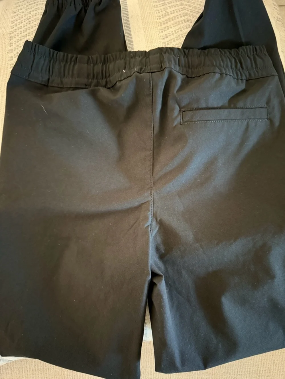 Kids Black Drawstring Jogger Pants - 6/7
